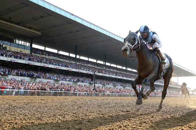 Tapwrit rallies in stretch to win Belmont Stakes