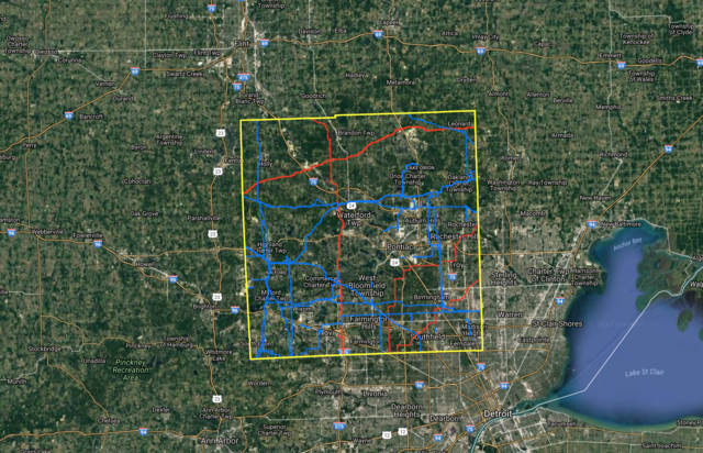 Massive gas line fire burning in Orion Township Massive gas line fire burning in Orion Township