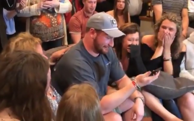 WATCH: First-round pick Frank Ragnow gets the call from the Lions