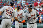 Tigers homer three times in win over Rangers