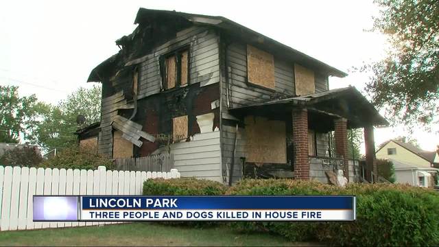 Three people, four dogs killed in Lincoln Park house fire - WXYZ.com