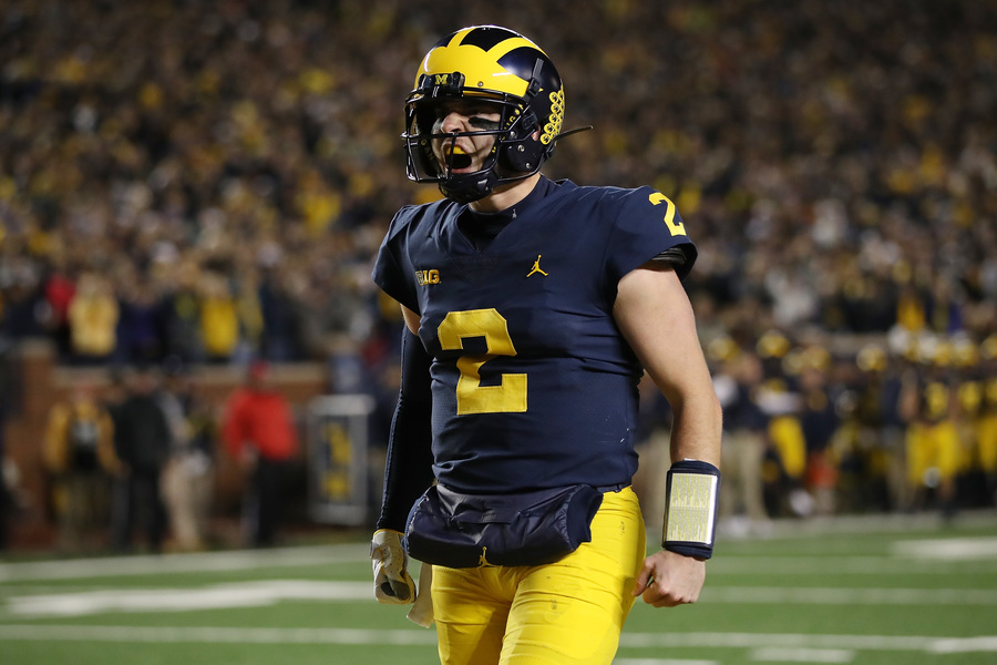 Shea Patterson-led No. 12 Michigan routs No. 15 Wisconsin - WXYZ.com